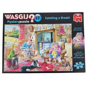 Wasgij Jumbo Mystery 17 Catching a Break 1000 Piece Jigsaw Puzzle Pre-Owned